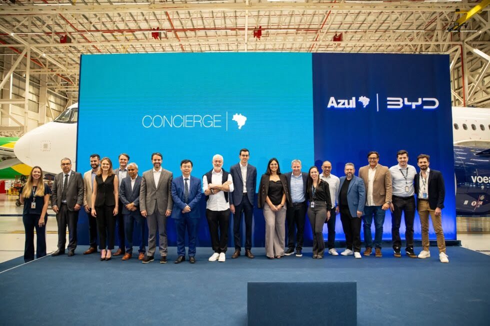 Azul e BYD anunciam parceria para serviço de concierge em aeroportos