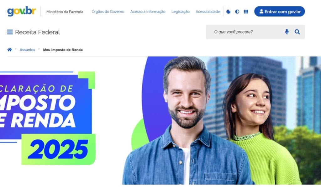Imposto de Renda 2025: mineiros buscam informações para declarar com segurança e sem erros 2 Imposto de Renda 2025 site receita