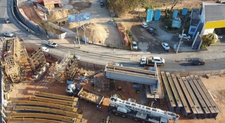 Obra de viaduto na Cristiano Machado vai alterar o trânsito de sexta a domingo 