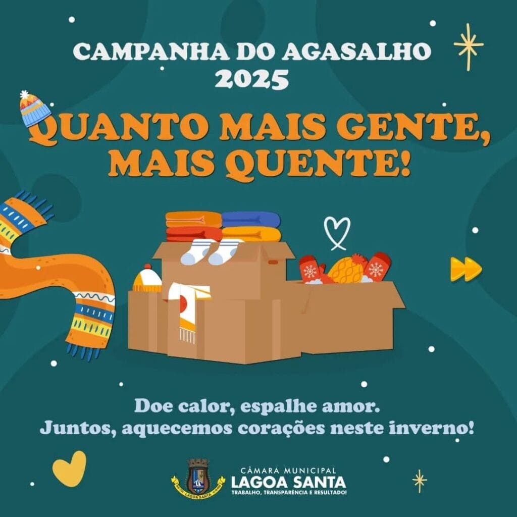 Campanha do Agasalho 2025 aquece corações e lares em Lagoa Santa 2 campanha do agasalho 2025 em lagoa santa