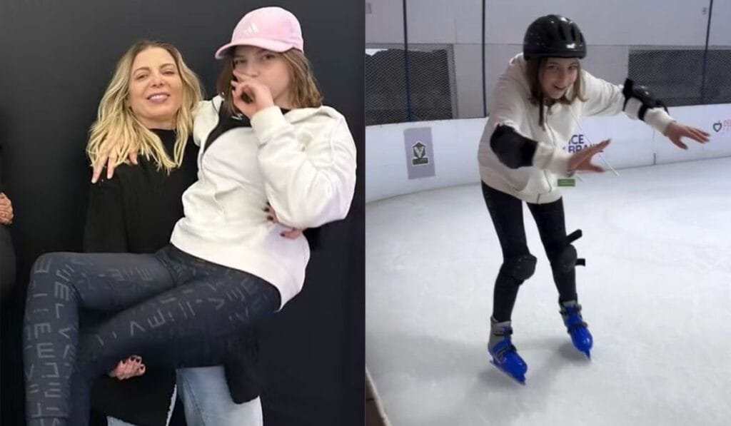 Sheila Mello impressiona fãs com altura da filha Brenda