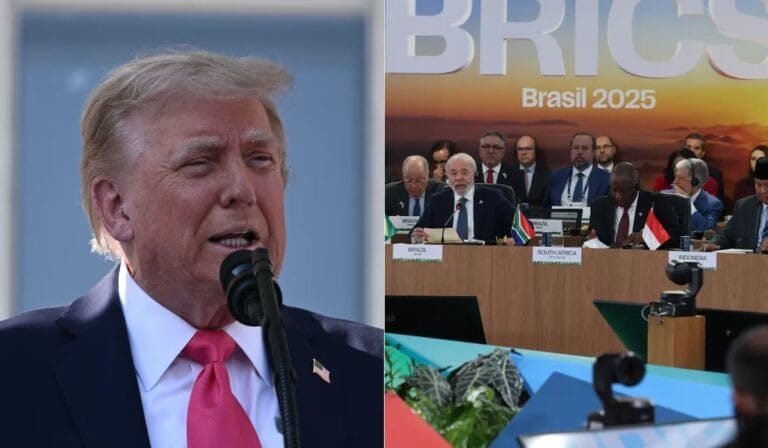 Trump anuncia tarifa adicional de 10% sobre países que se alinharem ao Brics em nova escalada comercial