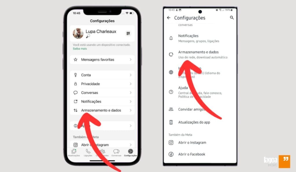 Como Limpar a Lixeira Oculta do WhatsApp - armazenamento