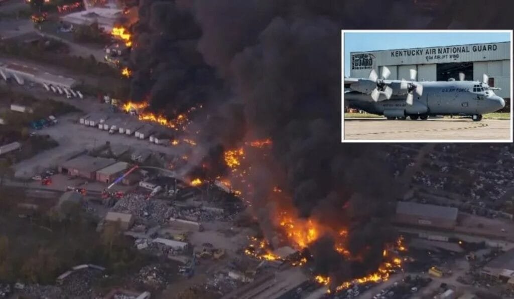 Tragédia nos EUA: avião da UPS cai e explode próximo a aeroporto no Kentucky; há mortos e feridos