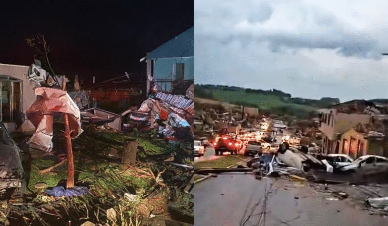 Tornado no Paraná deixa rastro de destruição